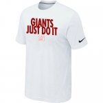 NFL New York Giants Just Do It White T-Shirt