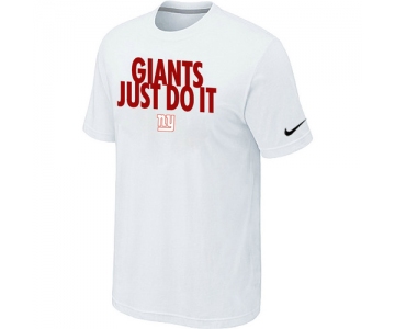 NFL New York Giants Just Do It White T-Shirt