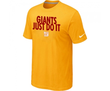 NFL New York Giants Just Do It Yellow T-Shirt