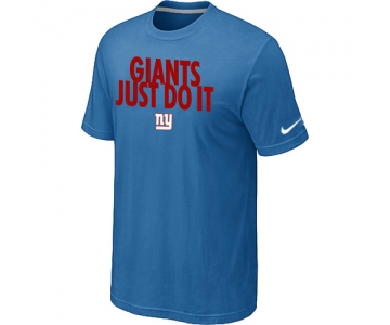 NFL New York Giants Just Do It light Blue T-Shirt