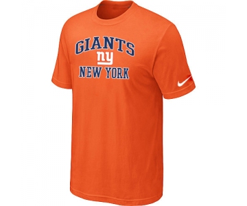 New York Giants Heart & Soul Orange T-Shirt