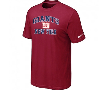 New York Giants Heart & Soul Red T-Shirt