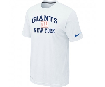 New York Giants Heart & Soul White T-Shirt