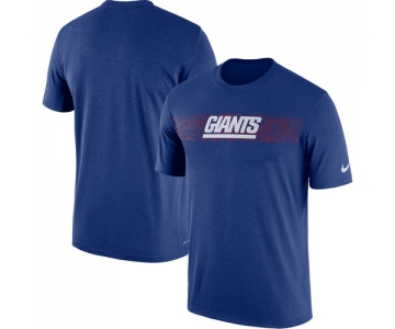 New York Giants Nike Royal Sideline Seismic Legend T-Shirt