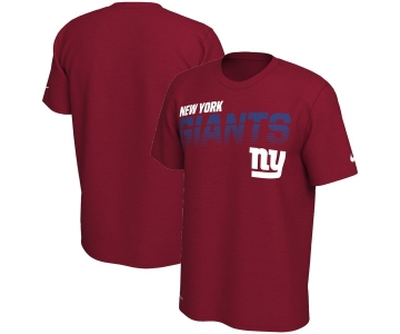 New York Giants Nike Sideline Line of Scrimmage Legend Performance T Shirt Red