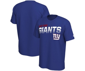 New York Giants Nike Sideline Line of Scrimmage Legend Performance T Shirt Royal