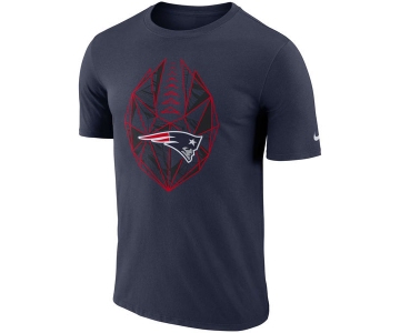 Men's New England Patriots Nike Navy Fan Gear Icon Performance T-Shirt