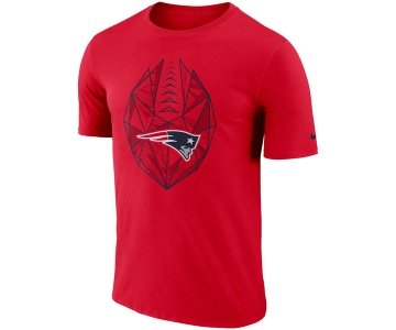 Men's New England Patriots Nike Red Fan Gear Icon Performance T-Shirt