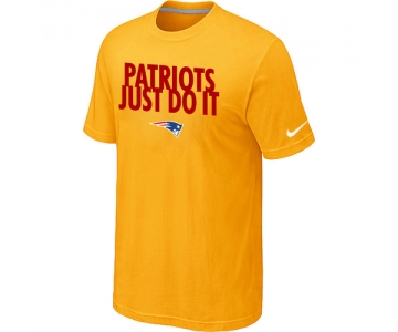 NFL New England Patriots Just Do It Yellow T-Shirt