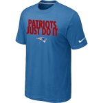 NFL New England Patriots Just Do It light Blue T-Shirt