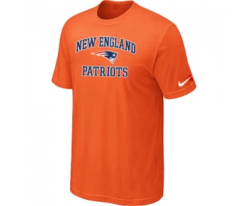 New England Patriots Heart & Soul Orange T-Shirt