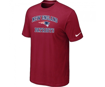 New England Patriots Heart & Soul Red T-Shirt