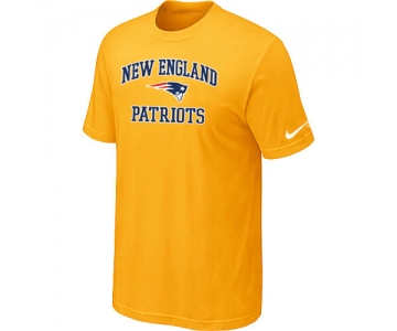 New England Patriots Heart & Soul Yellow T-Shirt