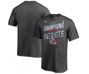 New England Patriots NFL Pro Line by Fanatics Branded Preschool 2018 AFC Champions Trophy Collection Locker Room T-Shirt Heather Charcoal