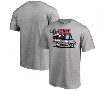 New England Patriots NFL Pro Line by Fanatics Branded Super Bowl LIII Bound ATL Or Bust T-Shirt Heather Gray