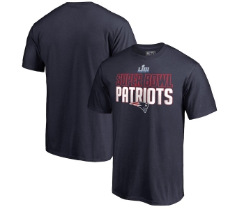 New England Patriots NFL Pro Line by Fanatics Branded Super Bowl LIII Bound Safety Blitz T-Shirt Navy