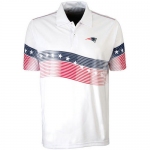 New England Patriots White Antigua Patriot Polo