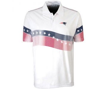 New England Patriots White Antigua Patriot Polo