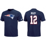 Nike New England Patriots #12 Tom Brady Name & Number T-Shirt