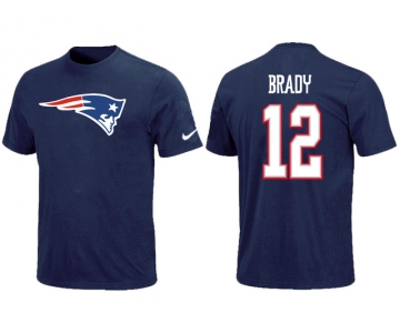 Nike New England Patriots #12 Tom Brady Name & Number T-Shirt