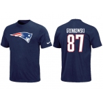 Nike New England Patriots #87 GRONKOWSKI Name & Number T-Shirt