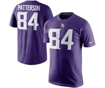 Men's Minnesota Vikings 84 Cordarrelle Patterson Nike Purple Player Name & Number T-Shirt