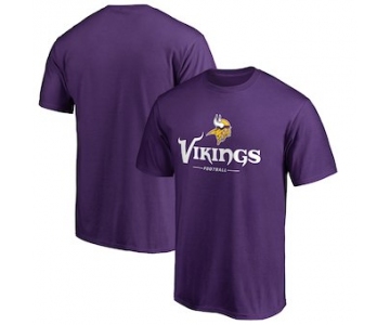 Men's Minnesota Vikings NFL Pro Line Purple Team Lockup T-Shirt