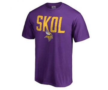 Men's Minnesota Vikings NFL Pro Line by Fanatics Branded Purple Hometown Collection T-Shirt