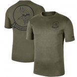 Men's Minnesota Vikings Nike Olive 2019 Salute to Service Sideline Seal Legend Performance T-Shirt