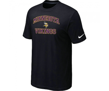 Minnesota Vikings Heart & Soul Black T-Shirt