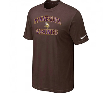 Minnesota Vikings Heart & Soul Brown T-Shirt