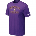 Minnesota Vikings Heart & Soul Purple T-Shirt