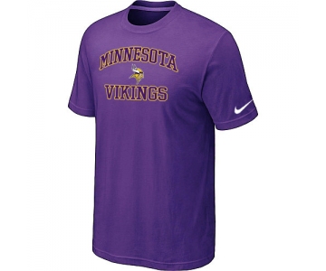 Minnesota Vikings Heart & Soul Purple T-Shirt