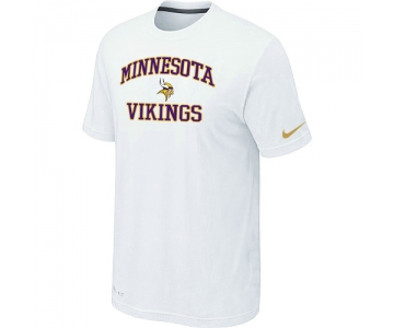 Minnesota Vikings Heart & Soul White T-Shirt