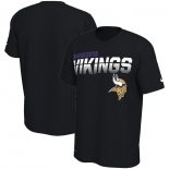 Minnesota Vikings Nike Sideline Line of Scrimmage Legend Performance T Shirt Black