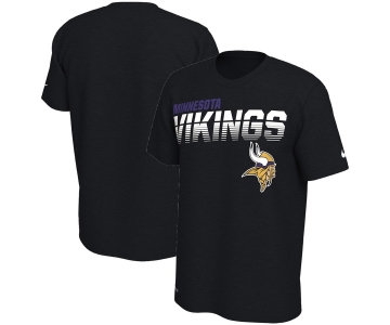 Minnesota Vikings Nike Sideline Line of Scrimmage Legend Performance T Shirt Black