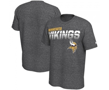 Minnesota Vikings Nike Sideline Line of Scrimmage Legend Performance T Shirt Gray