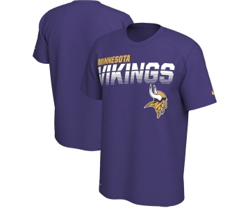 Minnesota Vikings Nike Sideline Line of Scrimmage Legend Performance T Shirt Purple