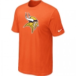 Minnesota Vikings Sideline Legend Authentic Logo T-Shirt Orange