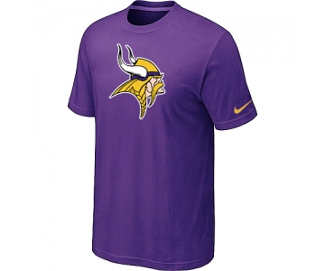 Minnesota Vikings Sideline Legend Authentic Logo T-Shirt Purple