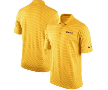 Minnesota Vikings Team Stadium Performance Polo - Gold