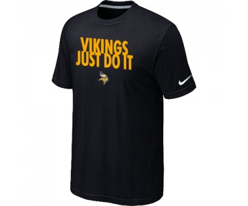 NFL Minnesota Vikings Just Do It Black T-Shirt