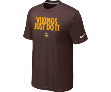 NFL Minnesota Vikings Just Do It Brown T-Shirt