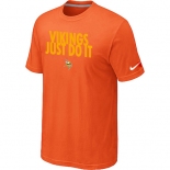 NFL Minnesota Vikings Just Do It Orange T-Shirt