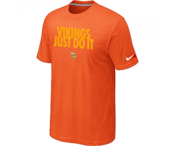 NFL Minnesota Vikings Just Do It Orange T-Shirt