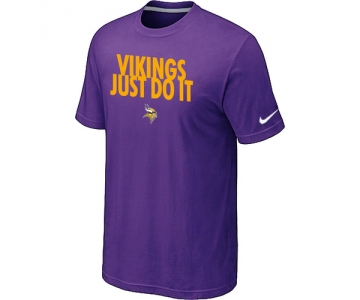 NFL Minnesota Vikings Just Do It Purple T-Shirt