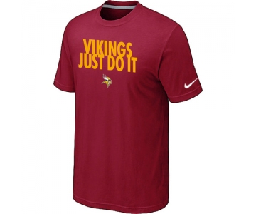 NFL Minnesota Vikings Just Do It Red T-Shirt