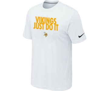 NFL Minnesota Vikings Just Do It White T-Shirt