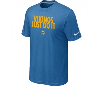 NFL Minnesota Vikings Just Do It light Blue T-Shirt