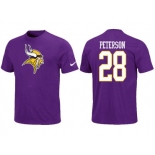 Nike Minnesota Vikings Adrian Peterson Name & Number T-Shirt purple